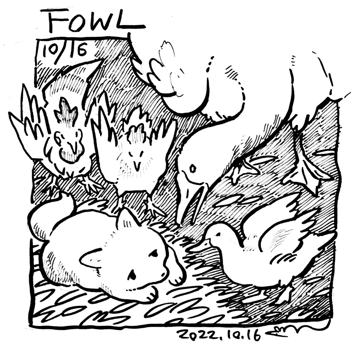 16日目 FOWL
#Inktober2022 