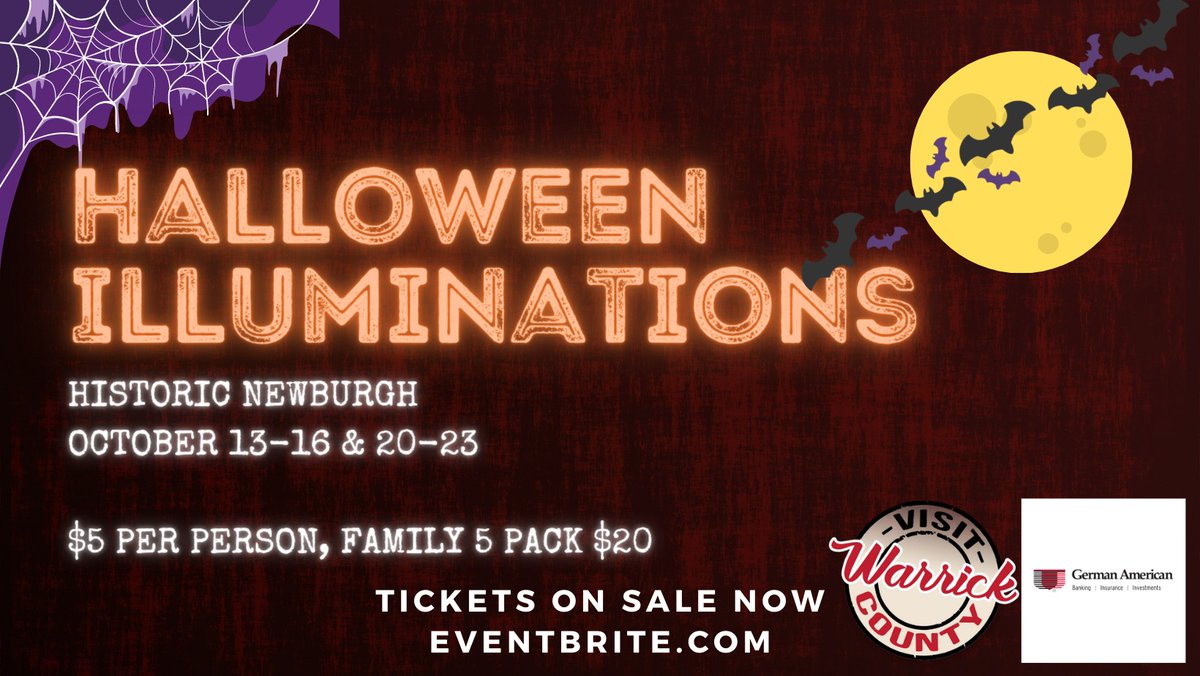Last day to enjoy Historic Newburgh's Ghost Walk-Ghostly Hayrides 👻

While you're at Warrick Wellness Trail, check out the Halloween Illuminations 🎃