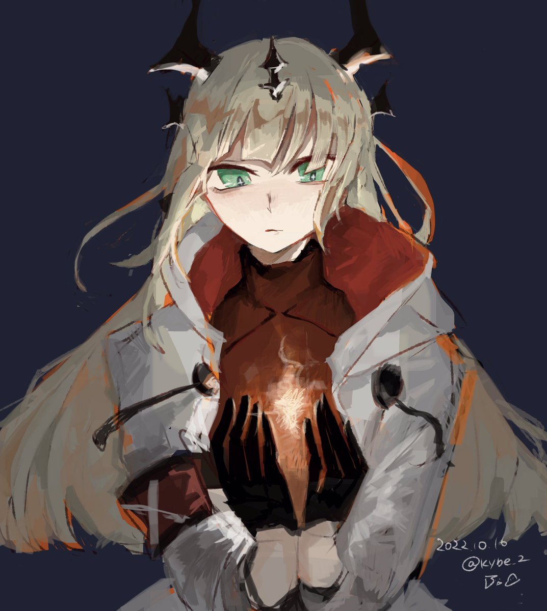 「#アークナイツ版深夜の真剣お絵かき60分一本勝負 リードお誕生日おめでとう〜 」|灰皿のイラスト
