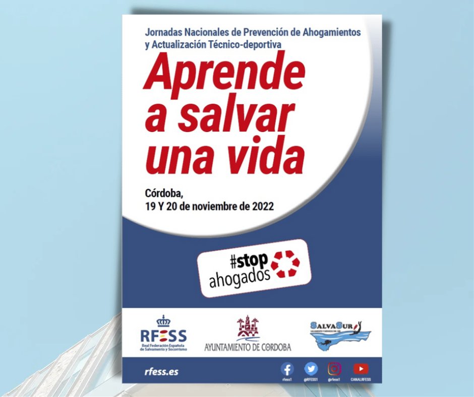 Jornadas de prevención y actualización en #Córdoba | 

Unas jornadas nacionales tratarán la prevención de ahogamientos y la actualización técnico-deportiva

🔗 ow.ly/neQU50L5pMH

<a href="/ayuncordoba_es/">Ayuntamiento Córdoba</a> <a href="/SalvasurSOS/">Salvasur</a> 
#salvamentoysocorrismo | #StopAhogados | #DrowningPrevention