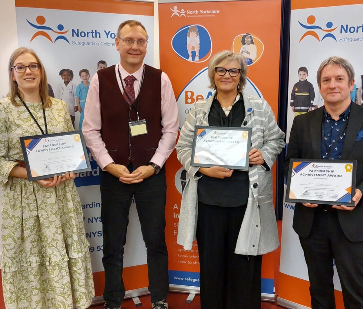 People who have gone over and above to keep children and young people in #NorthYorkshire safe from danger, abuse or hardship have been recognised in The North Yorkshire Safeguarding Children Partnership (NYSCP) awards.

Congratulations to all winners. 👏

northyorks.gov.uk/news/article/a…