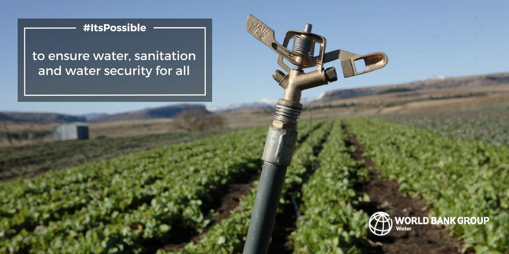 Food security depends on #watersecurity.
 
The growing demand for food and #climate challenges require scaled-up investments and innovation in agricultural water management.

Learn what <a href="/WorldBankWater/">World Bank Water</a> is doing: wrld.bg/qiu250L7B5b

#WorldFoodDay