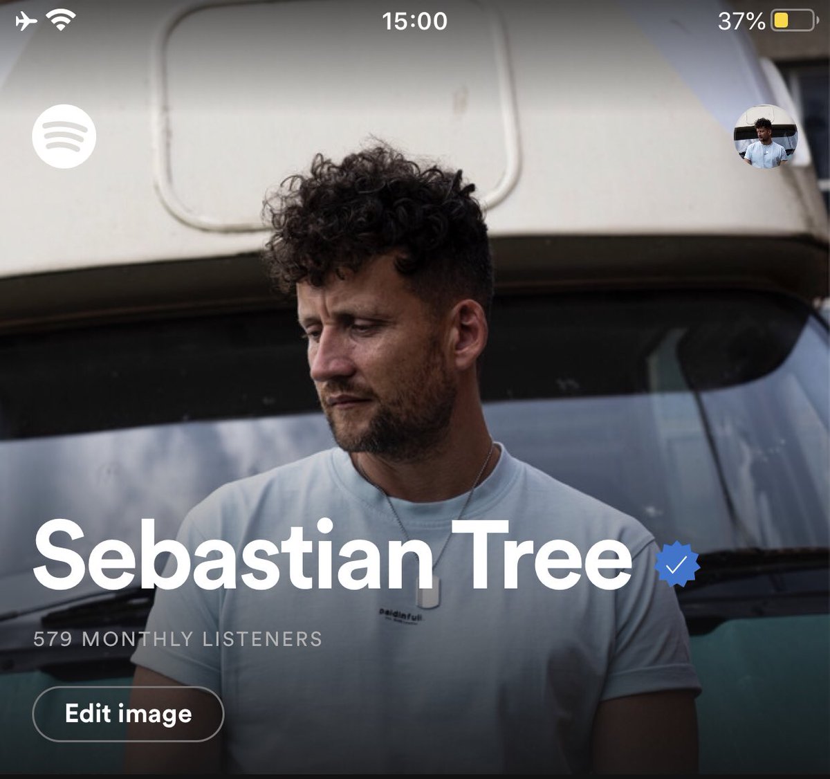 sebastiantree's tweet photo. .@Spotify nearly 600 monthly listeners! Thank you 😎👍🏻 https://t.co/iZebw3Ioto