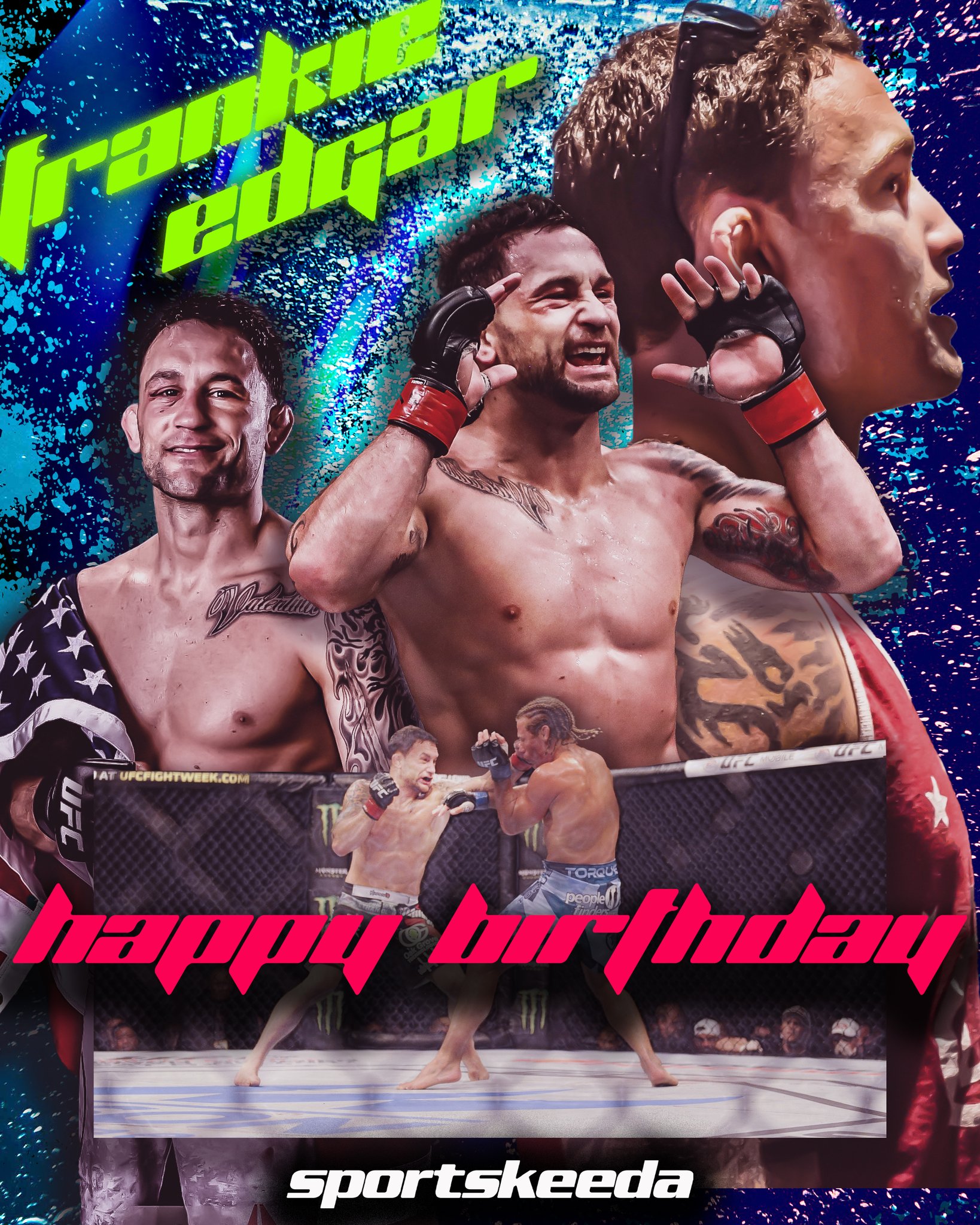 Wishing a very Happy Birthday to the former UFC lightweight champion Frankie Edgar    