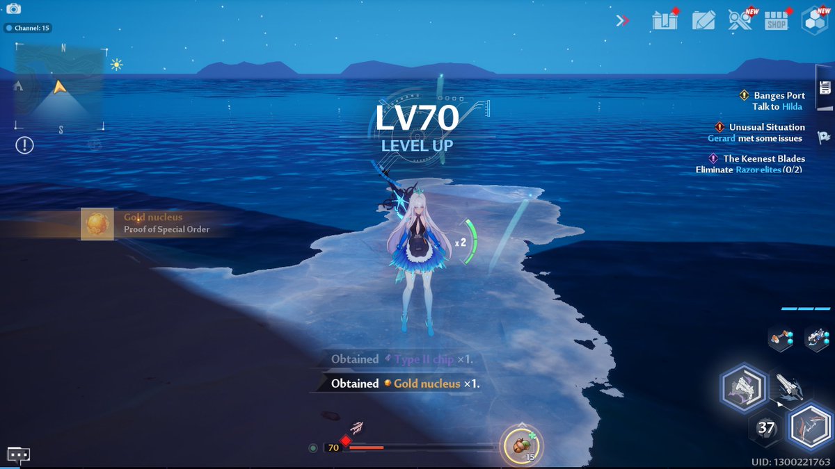 chaos_causer's tweet image. I also just hit the current level cap I think for the first time? #TowerofFantasy #levelcap #level70 😃