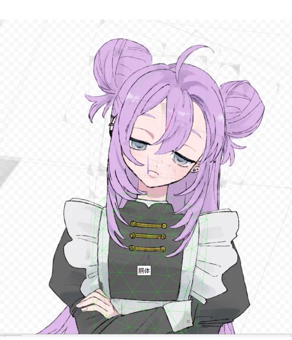 Vが好きすぎるあまり自分の絵もlive2Dで動いてるのが見たくなって作ったので見てください 