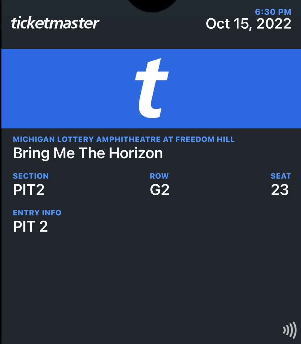 TreAmino's tweet photo. Last night I crossed something off my bucket list. Waited 6+ years for this moment. Thank you @bmthofficial 💙 https://t.co/rB6LJ0t0Rp