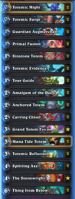 MonosBzh's tweet photo. Spent a lot of time trying to build a totem shaman around rank500, I had to switch many times but I found the final version and got back my rank100
Hard to deal with flurgl tox, gigafin and poison seed but else you can just setup an unkillable board and kill on t5.More in comment https://t.co/GQXPlXYwEk