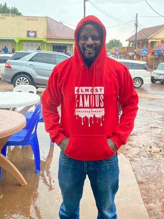 As the weather gets colder, the jumpers get warmer. The President @Rotary_Bukoto rocking an @AlmostFamousUG jumper this cold afternoon as we gear up for #RotaryFamilyFunDay at Legends Kampala on November 26th. Happy Client.