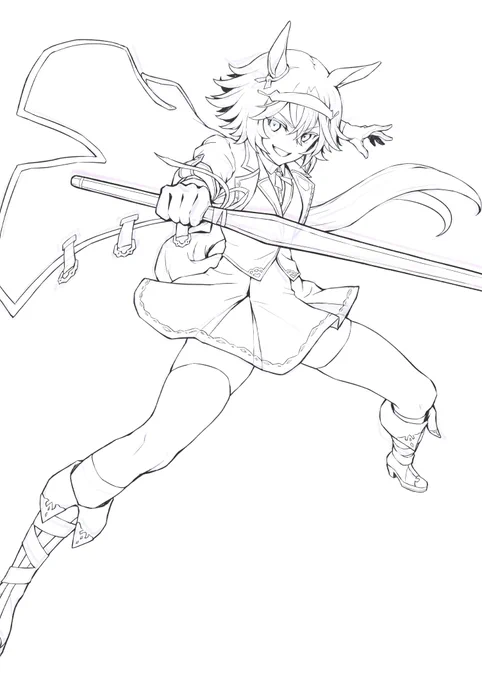 線画いい感じにキマった 