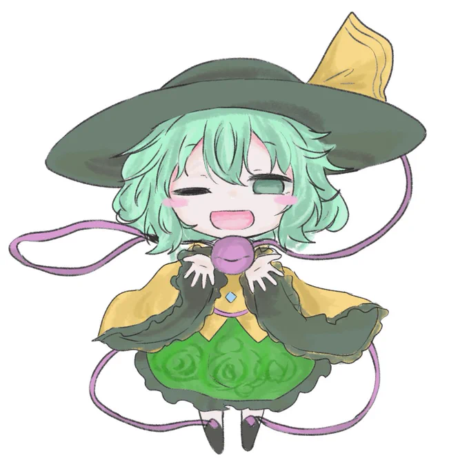 昨日のこいしのようなものをデジタルに描き起こしてみた#イラスト  
