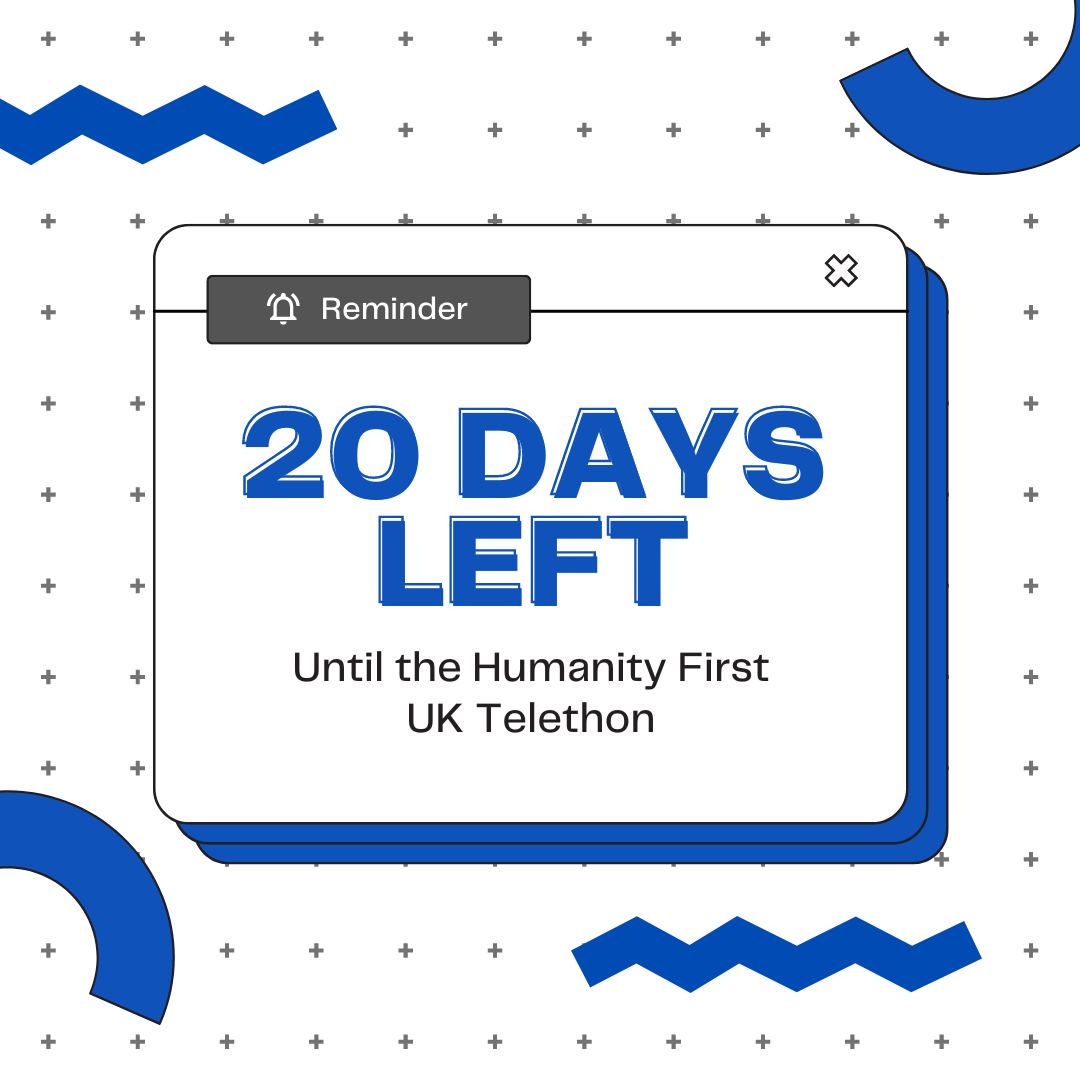 HumanityFirstUK's tweet photo. ⭐ Save The Date: Join us for the #HFTelethon #Fundraiser on 5 November to see what we do, make a difference, hear from our teams and join new exciting activities. https://t.co/wiY6Qz4jZF
