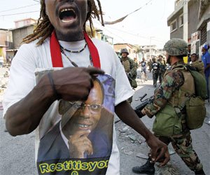 Dear <a href="/JustinTrudeau/">Justin Trudeau</a> - you have sent military forces into Haiti to assist an undemocratic acting head of government. You might not remember that in 2004, your soldiers from Joint Task Force 2 participated in the illegal coup against Jean-Bertrand Aristide.