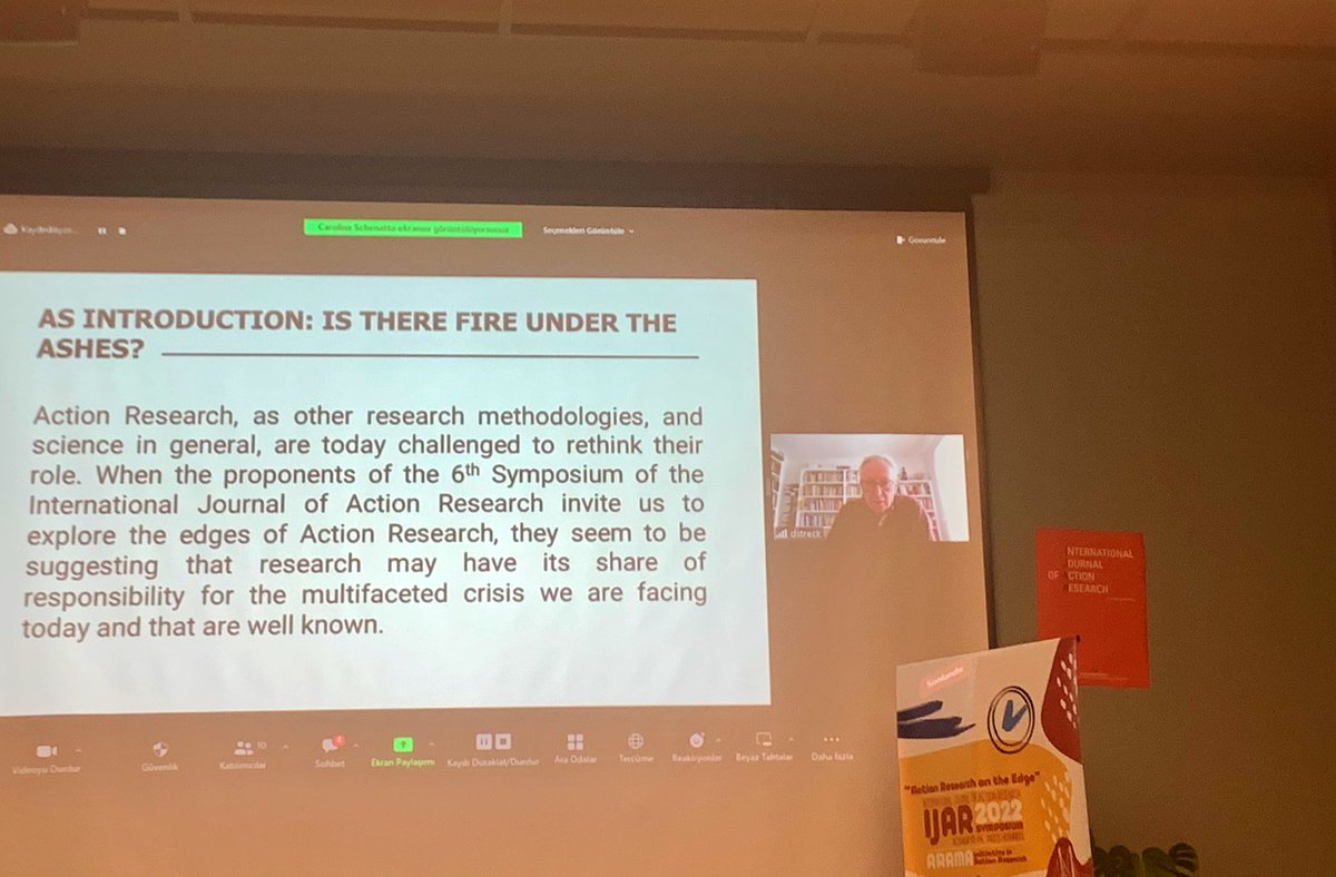 n_malida's tweet photo. Back from 3 days of inspiring discussions at the International Journal of Action Research symposium #IJAR2022 in Istanbul. On action research on the edge - politically, economically, socially, environmentally… Rethinking our roles, responsibilities &amp; capabilities as researchers. https://t.co/jlbG41pR8s