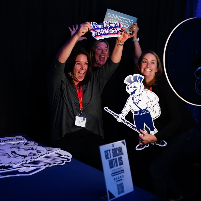 UConnHuskies's tweet photo. Last night we celebrated #TitleIX50, the history of success of our female student-athletes and the largest gift ever to UConn athletics with hundreds of alumni back home on campus!

#GameOnUConn