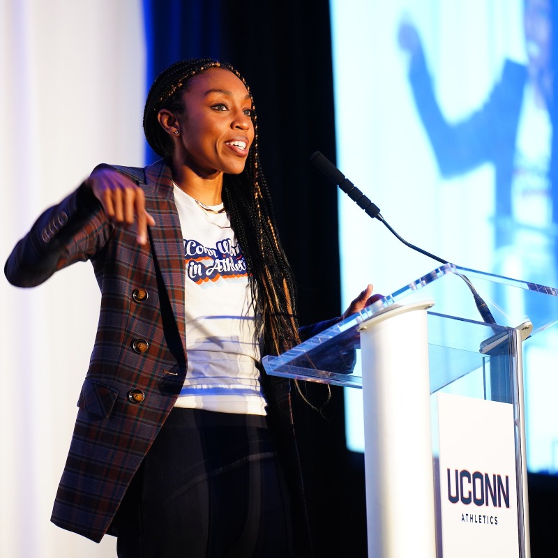 UConnHuskies's tweet photo. Last night we celebrated #TitleIX50, the history of success of our female student-athletes and the largest gift ever to UConn athletics with hundreds of alumni back home on campus!

#GameOnUConn