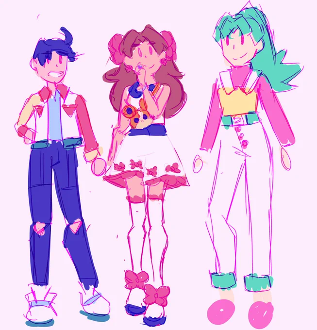 Johto Gang outfits for a thing 