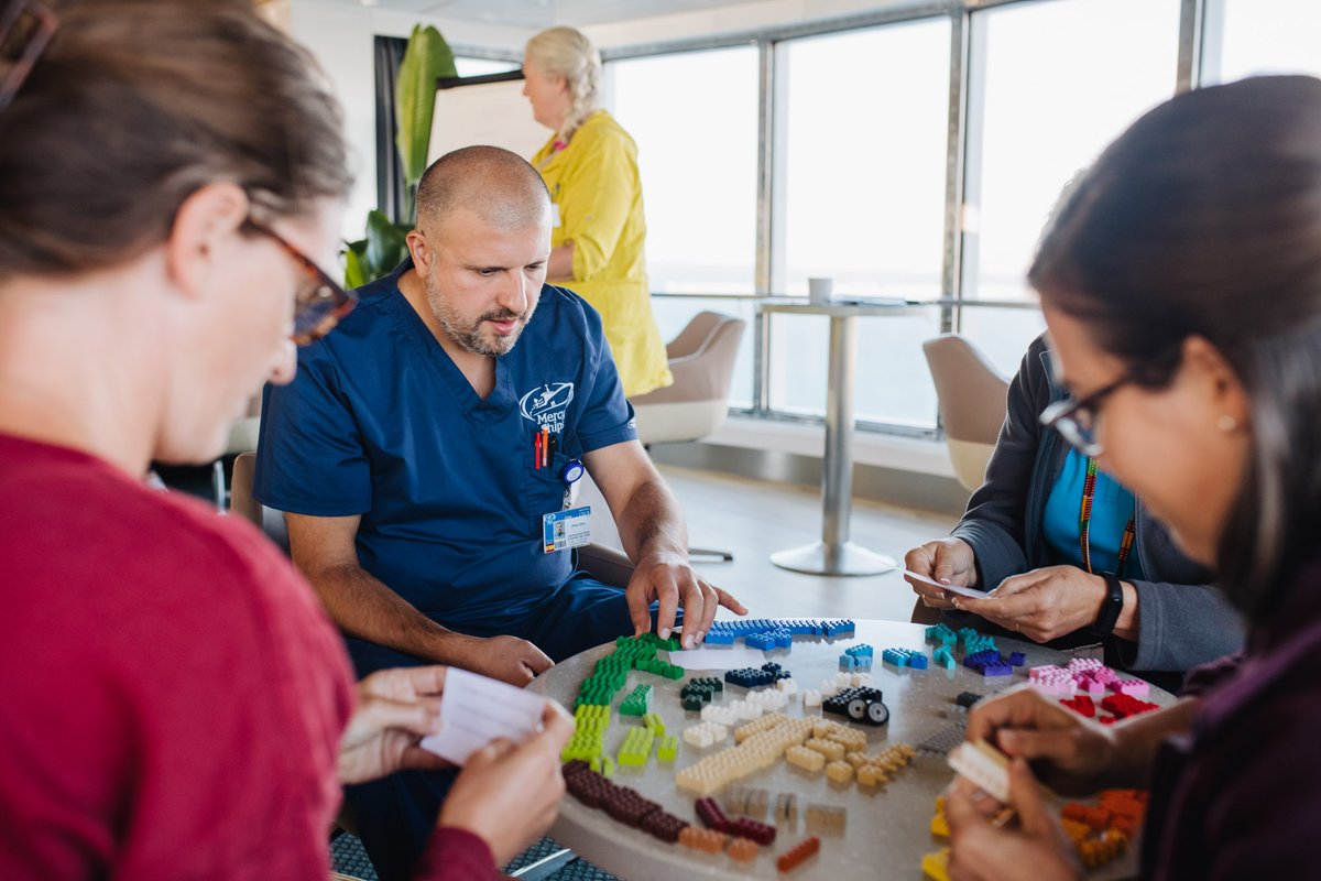 Any professional team needs to learn how to problem-solve together. So Mercy Ships Leadership & Management Training Manager Lisa Boes thought, why can’t it be fun, too? #AfricaMercy #Volunteer #Teamwork #MercyShips
