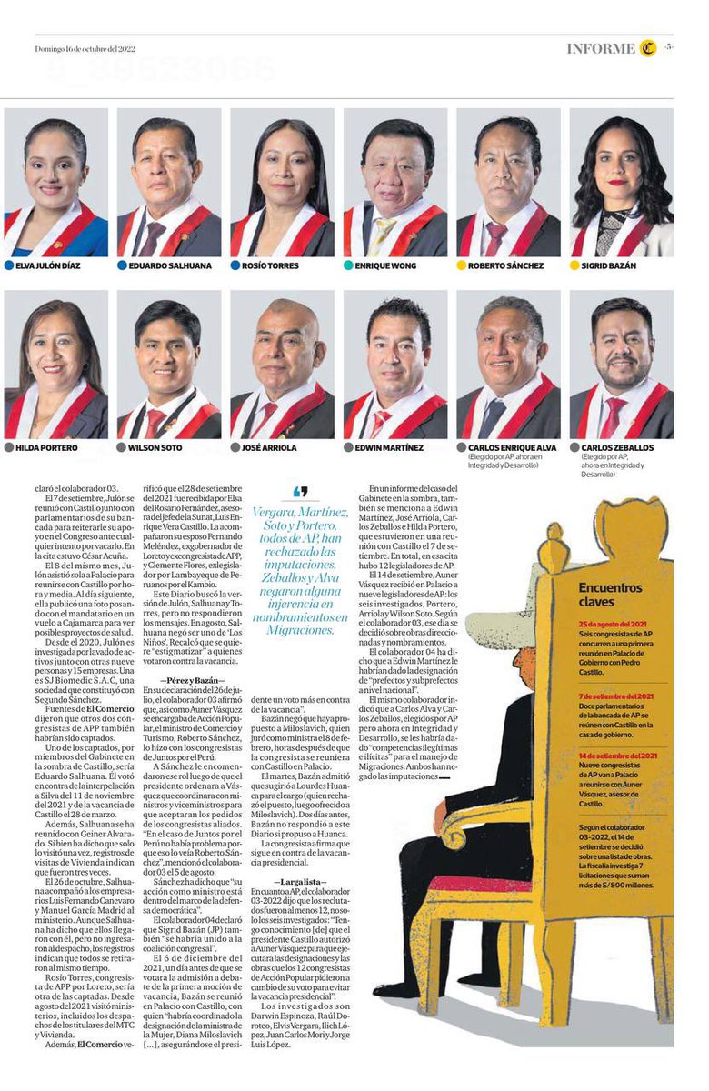 #URGENTE No solo eran 6 niños, son 19 congresistas que Castillo se encargó de captar y comprar para que voten en contra de la vacancia y con el gobierno. Una de ellas es <a href="/sigridbazan/">Sigrid Bazán</a> quien también puso a la Ministra de la Mujer #VacanciaPedroCastilloYa