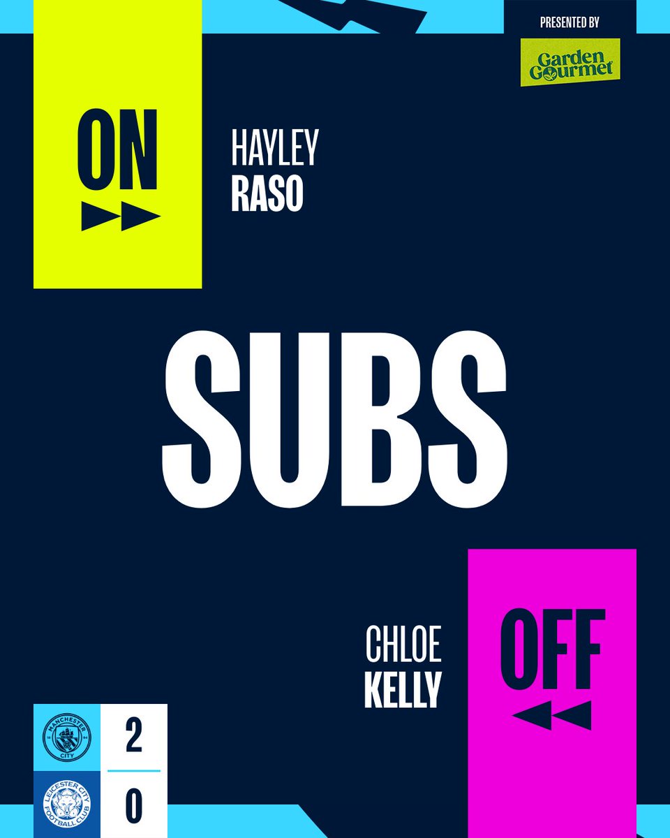 CITY SUB | Gareth Taylor makes his first substitute of the game 🔄 🔵 2-0 🦊 #ManCity