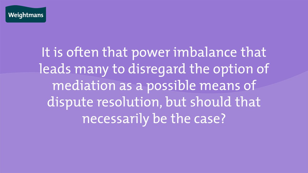 Weightmans's tweet photo. Mediation is often the most effective way of resolving disputes. But what if domestic abuse has been part of the family dynamic? Can mediation still be an appropriate way forward?

Read the full insight: https://t.co/moyu2prR7C

#DomesticAbuse  #mediation https://t.co/wcZBxAGm1s