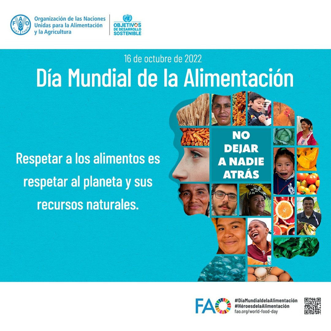 AlimentosMaryVe's tweet photo. Hoy en el #DíaMundialdeLaAlimentación apoyamos la campaña de @FAO_Venezuela. Sigamos trabajando unidos por un futuro mejor. https://t.co/GI5CcOvAtm