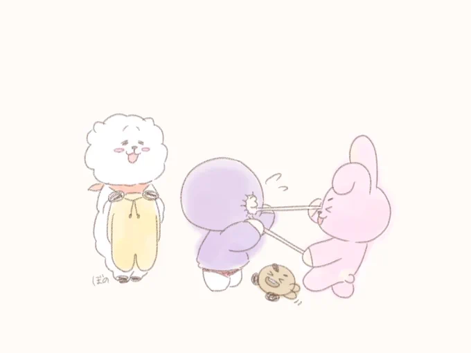 まいちゃんお待たせ!(頼まれてない)#btsfanart #bt21  