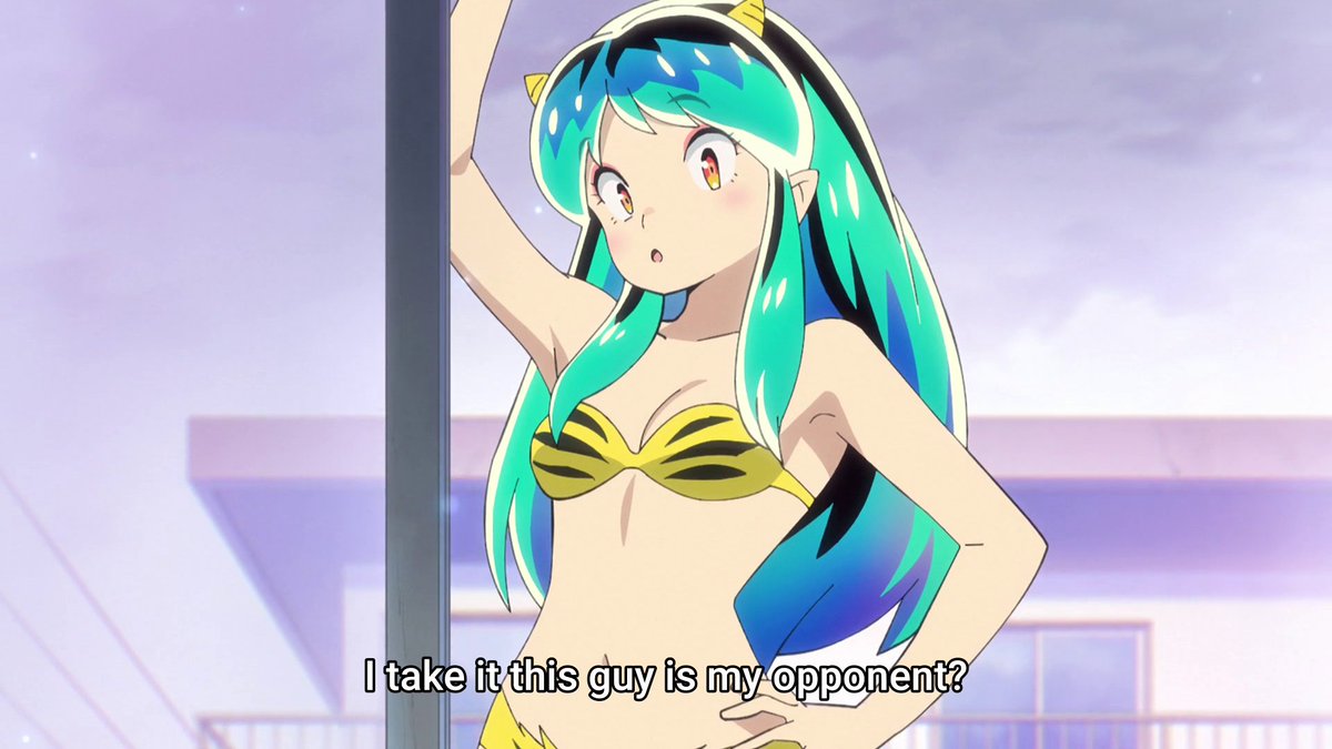 HeadLessBrahmin's tweet photo. 11) Urusei Yatsura (2022). remake klasické slapstick komedie o úchylovi, stíhačce a sexy mimozemšťance. 

kvalitní produkce a příběh se zdá být věrný předloze. dobře napodobili styl a úchylnost starých scénáristů anime komedií. 

bohužel.

ne, díky #AnimeFall2022 #AnimePodzim2022 https://t.co/RomKwUP21r