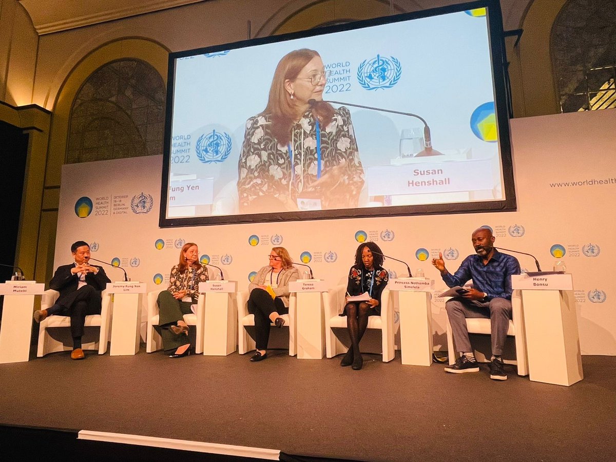 CCan_org's tweet photo. Live from @WorldHealthSmt: @henshall_susan about to make a special announcement on our newest cities. Who will be leading the way creating locally led cancer care solutions? 👀

⏩https://t.co/FOYYZILtLX https://t.co/mGutNrkdSm