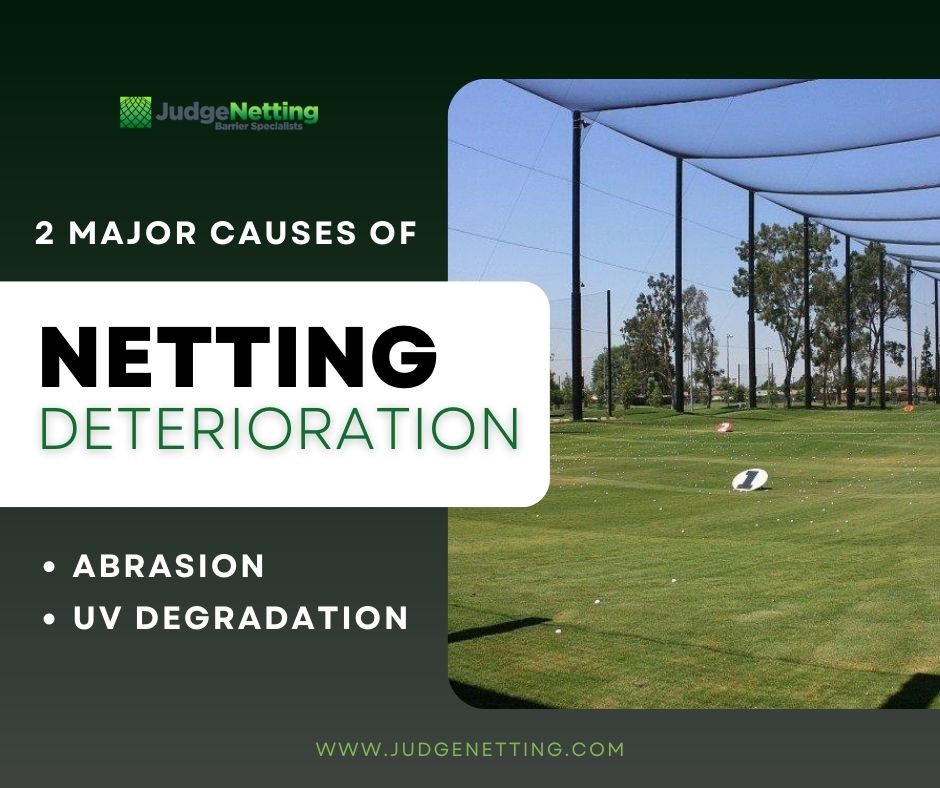 JudgeNetting1's tweet image. Tip Tuesday 👍👌

2 Major Causes of Netting Deterioration
🟢 Abrasion
🟢 UV degradation 
Schedule a FREE consultation at (800) 955-6788. We offer a FREE net repair tool with scheduled consultation.

#maintenancenet #golfnetrepair #nettingsolution #nettingexperts