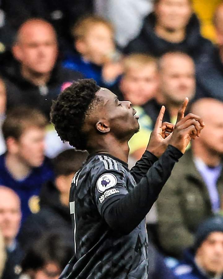 Bukayo Saka's last three games: 

⚽⚽
⚽
⚽