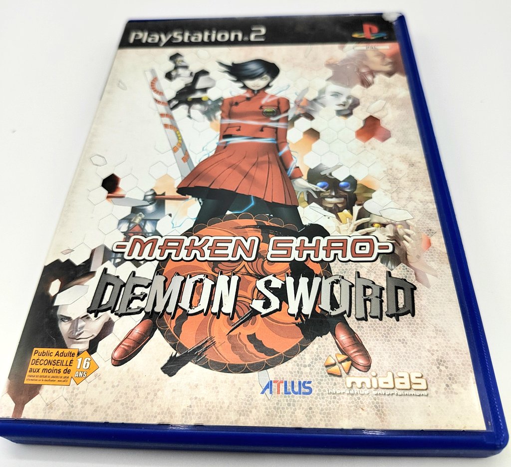 Tient j ai trouver un jeu d action Atlus que je ne connaissais pas on va devoir testé ca (je l ai acheté juste à cause de l illustration des shin Megami Tensei j avoue) 

#atlus #shinmegamitensei #PERSONA #PlayStation #PS2