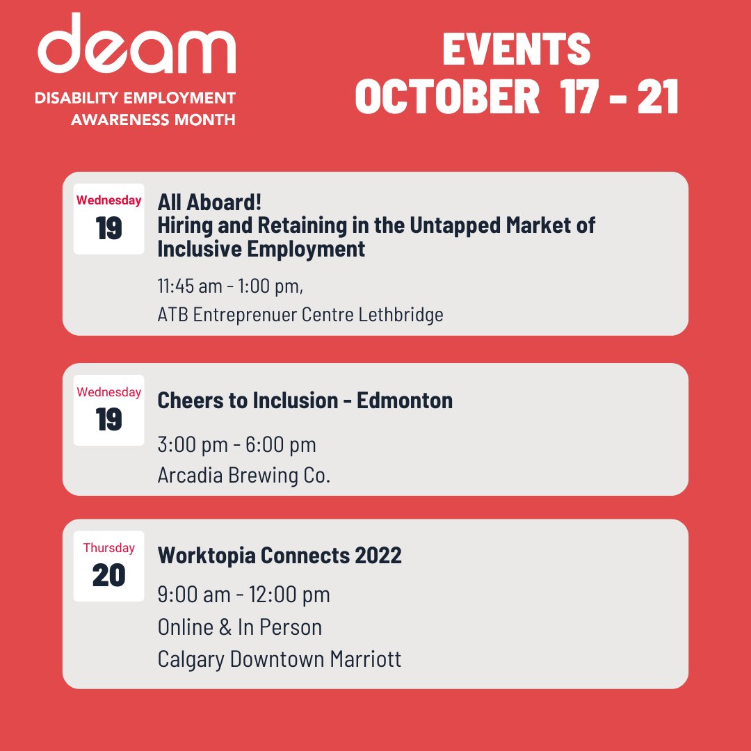 DEAM_AB's tweet photo. We're coming into week 3️⃣ of #DEAM2022!

Check out the exciting activities we have planned this week!

Visit our website to register or for more information

https://t.co/EeGrye7Cke https://t.co/Ftb3vK6Zdw