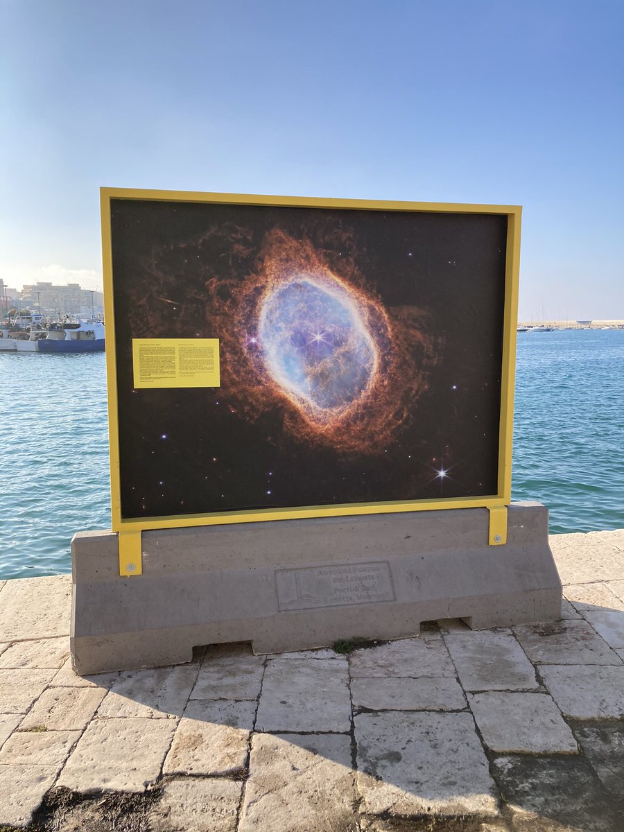 _a_l_s's tweet photo. Le foto del telescopio @jameswebb_nasa sul lungomare di #Monopoli in questi giorni per #PhEST, festival internazionale di fotografia e arte 🎭 📸🛰 https://t.co/Nmz8HbFNq7