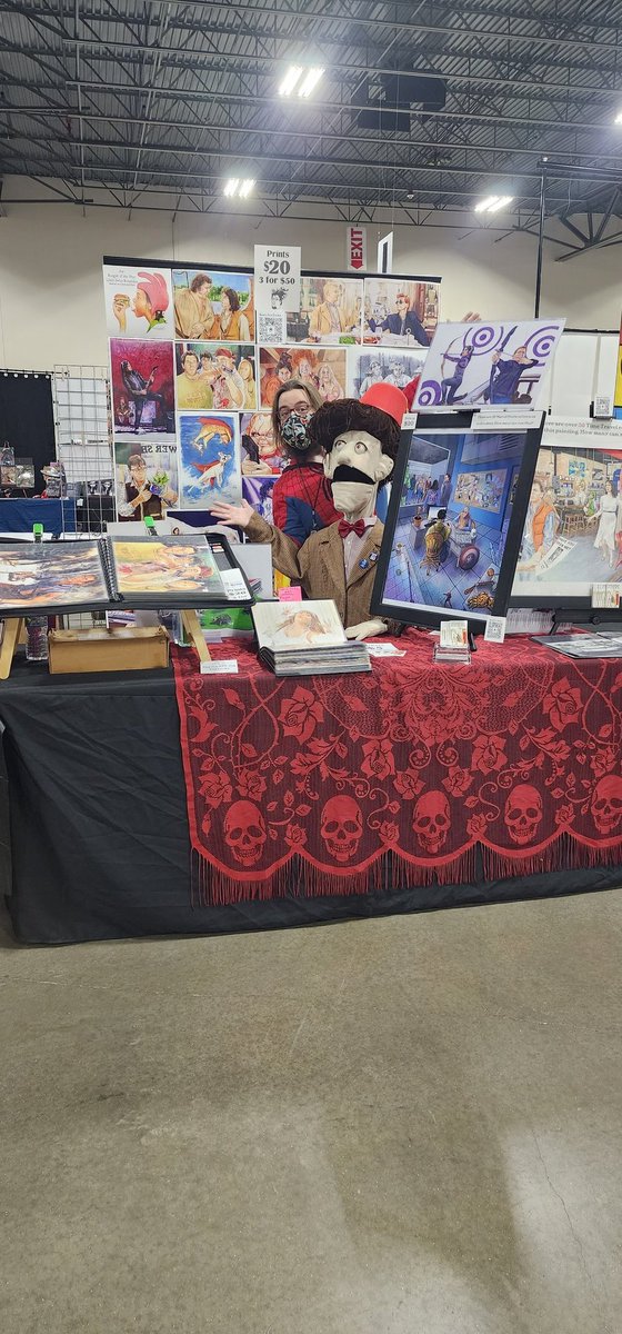 JRlllustrations's tweet photo. Sunday Funday! 
➡️ H-9 @motcitycomiccon in Artist Alley
▫️
#artist #traditionalart #illustrator #michigan  #JesseRubenfeldIllustrations
🔎
#MC32022 #MC3 #MotorCityComicCon #MotorCityComicCon2022 #strangerthings #marvel #dc #doctorwho #puppetMattSmith #bobsburgers #startrek https://t.co/rfuZ6FHjfQ