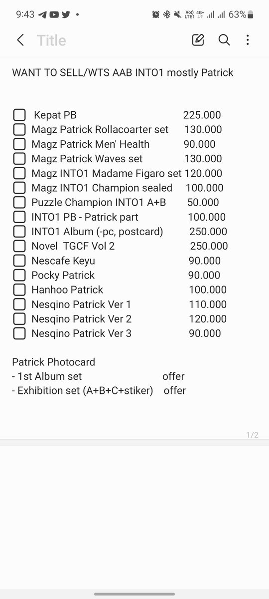 MYKEP4T's tweet photo. want to sell / wts
❗️aab into1 mostly patrick &amp; tgcf❗️

good condition
co by 🍊
nego allowed
exc fee adm+packing

📍jaktim

t. wts want to sell photocard wtb into1 patrick keyu mika liuyu santa rikimaru nine boyuan ak jiayuan linmo tgcf heaven's official blessing https://t.co/8SnhiFSy9B