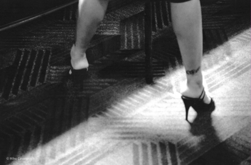 mcavphotography's tweet photo. Shot in 2004/05 using Canon EOS3 35mm.  Shot around midnight in a dive bar.  ISO 400 f4 exposed at 1s.  Hand held anchored against the bar.  “Who Is She?” @CanonUSAimaging #canonphotography #legs https://t.co/pfWoOkbNzl
