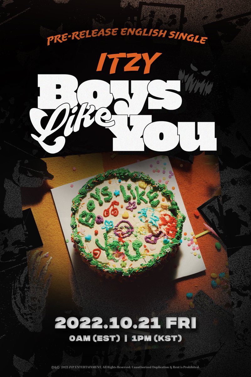 ITZY Pre-Release English Single “Boys Like You” ⏰ 2022.10.21 FRI 0AM (EST)│1PM (KST) ⏰ ITZY.lnk.to/BoysLikeYou #ITZY #MIDZY @ITZYofficial #ITZY_BoysLikeYou
