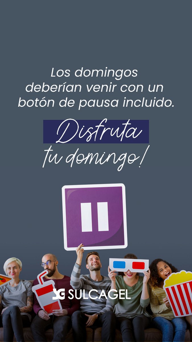 sulcagel's tweet photo. Siente y DISFRUTA tu domingo!!! 
#Sulcagel #Disfruta https://t.co/DIzp3bvkDg