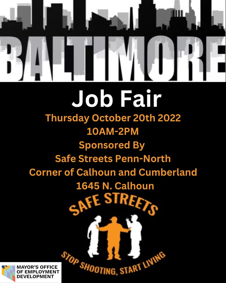 Baltimore Jobs & Resources (MOED) tweet media
