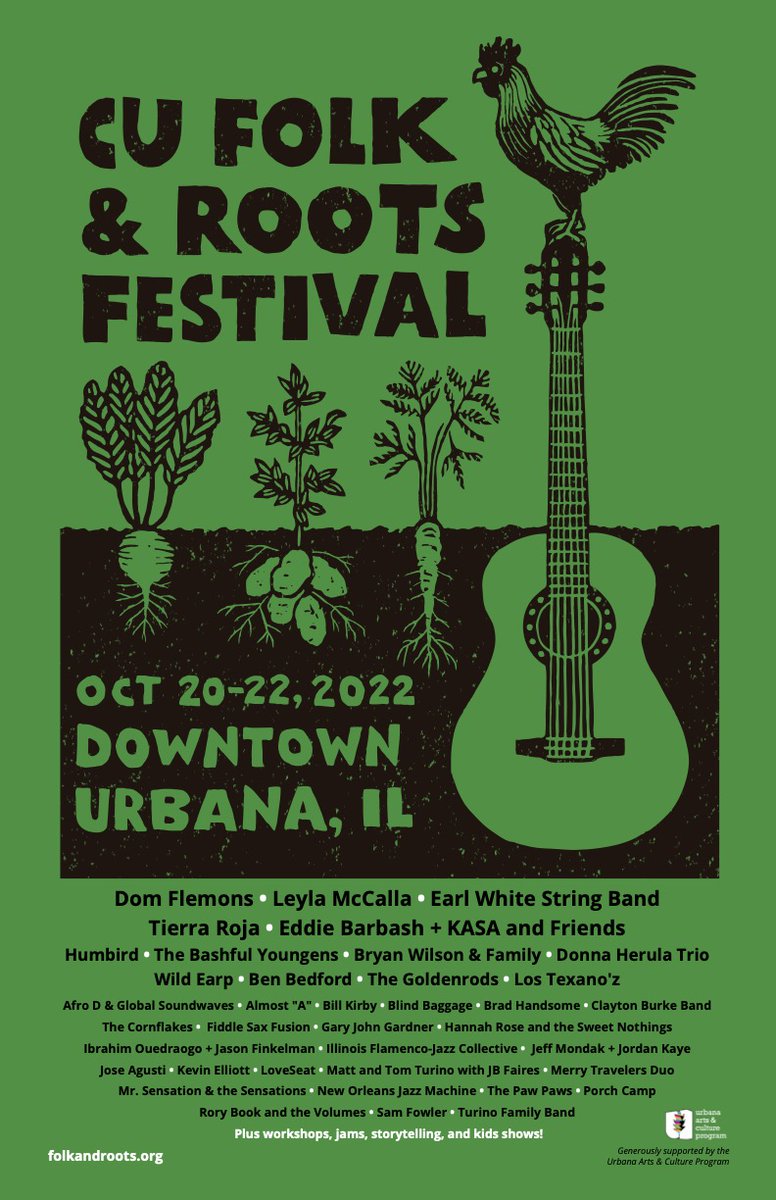experience_cu's tweet photo. We're just days away until the @cufolkroots Fest!! Who's ready? 🤩

#outsideofordinary | #visitchampaign https://t.co/JLd17Lo2qs