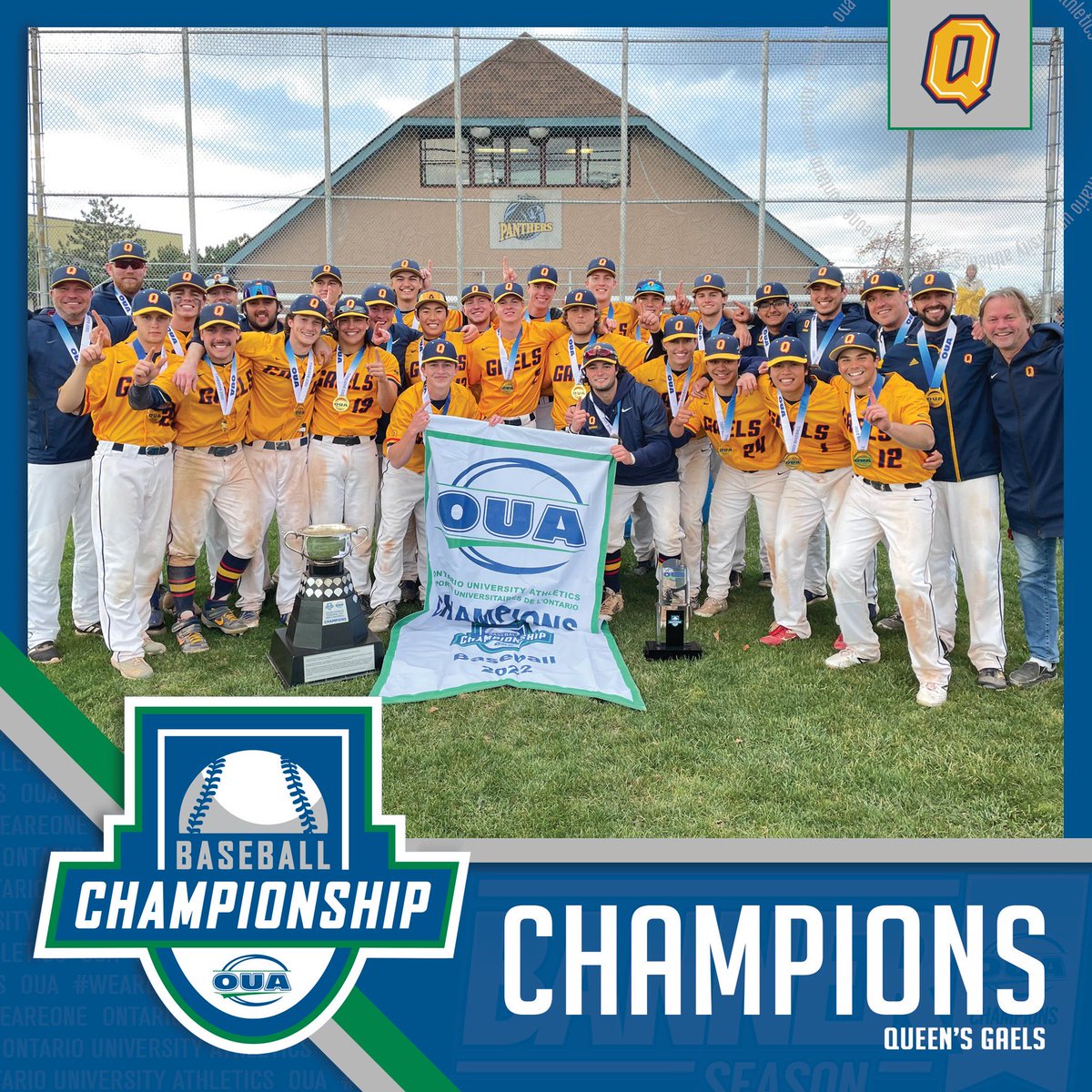 Mark Potter (@mpott43) on Twitter photo Queens baseball team wins first OUA title! Down 8-3 they came back to beat Toronto 13-11 to capture the title. #GoldForGaels <a href="/queensgaels/">Queen's Gaels</a> Queens baseball team wins first OUA title! Down 8-3 they came back to beat Toronto 13-11 to capture the title. #GoldForGaels <a href="/queensgaels/">Queen's Gaels</a>