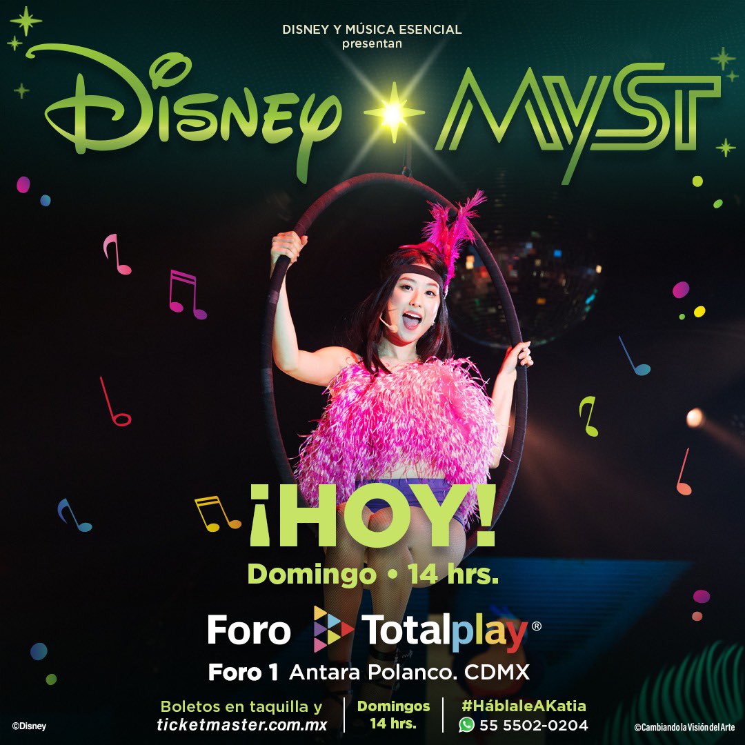 ¡HOY ES DOMINGO DE DISNEY MYST!
¡Te esperamos esta tarde con toda tu familia para vivir la magia de Disney! <a href="/antara_mx/">antara</a> ✨ ¡Boletos al WhatsApp 55 5502 0204! #DisneyMyst #AmoMyst <a href="/MY_Sound_Track/">MYST MySoundTrack</a>