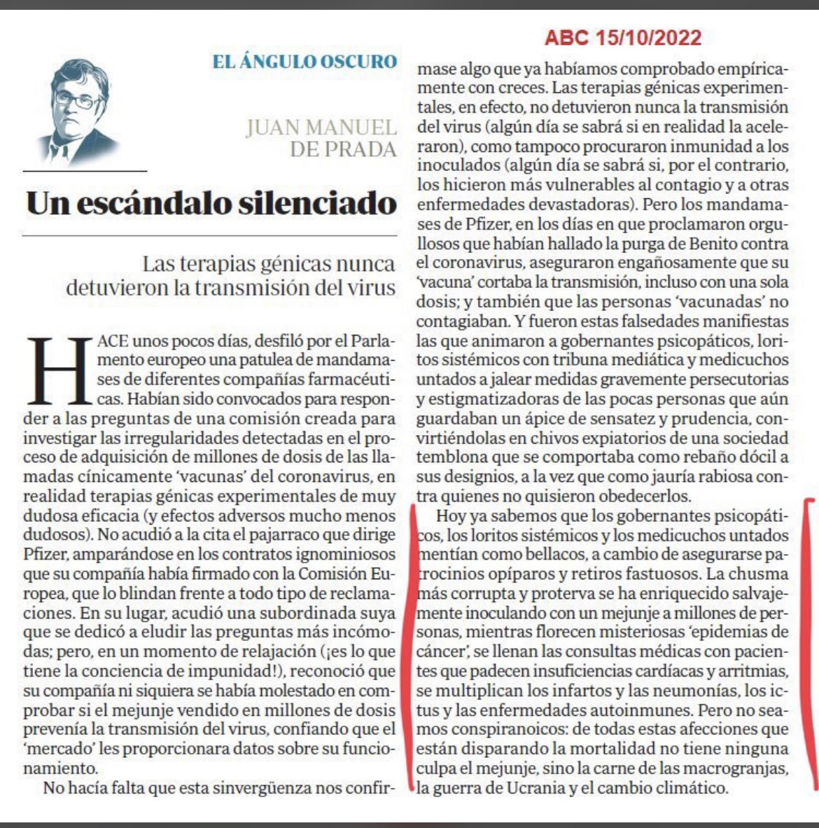 AnnaQueroN's tweet photo. #JuanManuelDePrada uno de los pocos, junta a #BeaTalegon q se atreve a hablar claro https://t.co/rrC5zOB1nR
