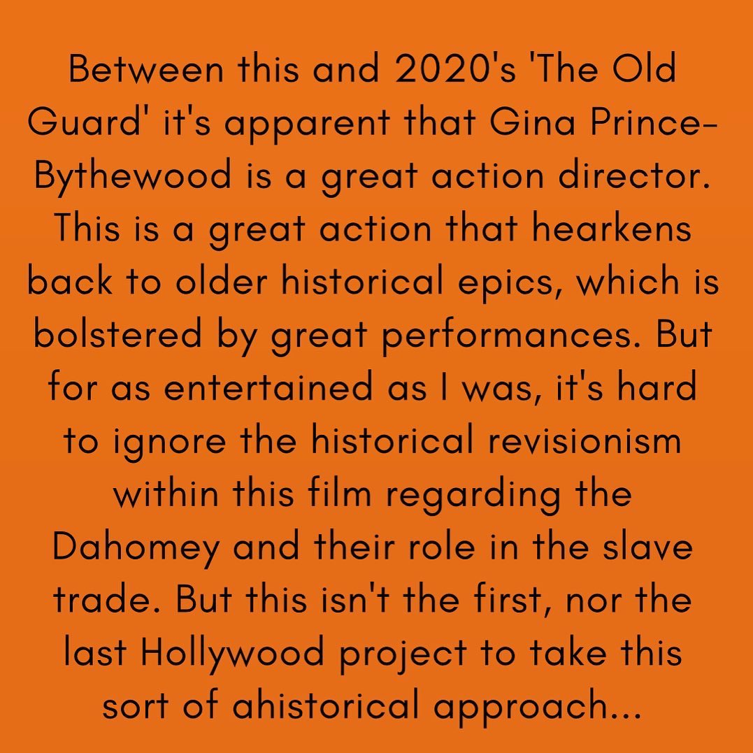 SmallSilverHB's tweet photo. Introducing "T's quickies", a new weekly segment in which I write quick reviews in between my longer form "T reviews" blog posts.

This week's T's quickies looks at Gina Prince-Bythewood's 'The Woman King'

- T 💖 https://t.co/MfNLD5cWm1