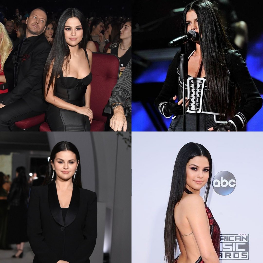 kevormez's tweet photo. there's something about Selena Gomez with straight black hair that screams "power" https://t.co/8jEO9dPeyI