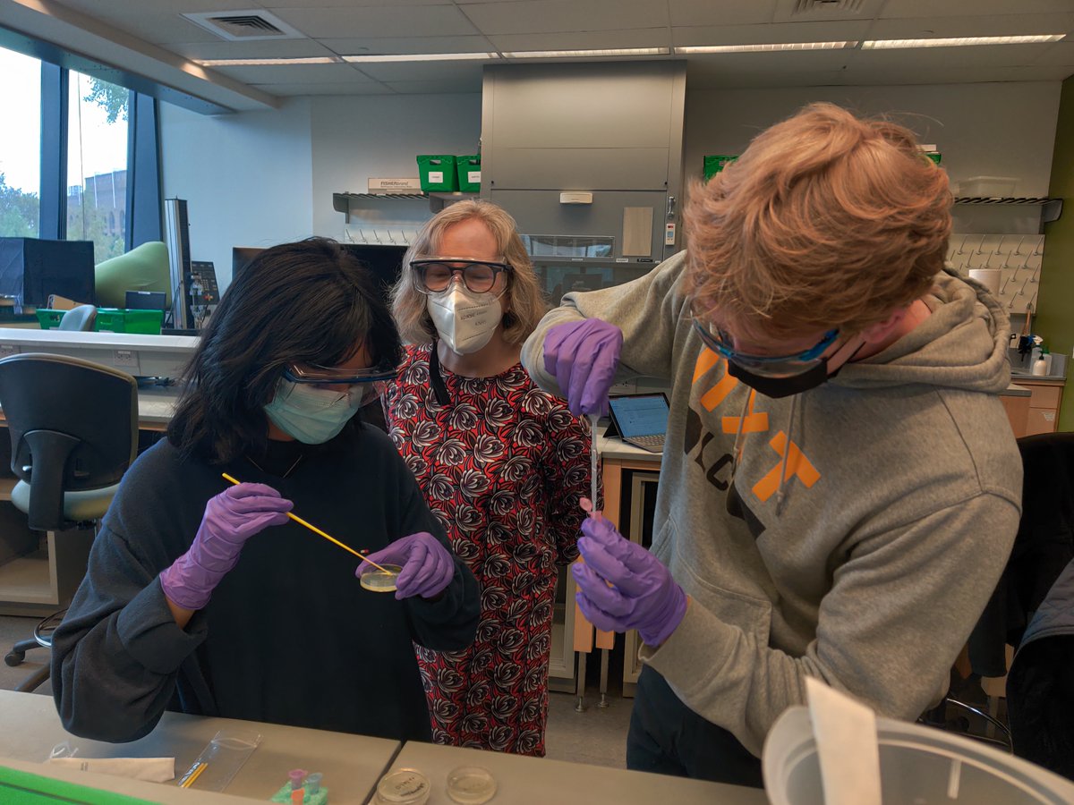PennBElabs's tweet photo. Intro to Engineering with @KarenWiney of @WineyLab and @MSEatPenn. Transforming bacteria with new properties!

@Penn @PennEngineers #PennEngineering #BioMakerSpace #MakerSpace #Bioengineering #BioMedicalEngineering https://t.co/vuJWJEITex