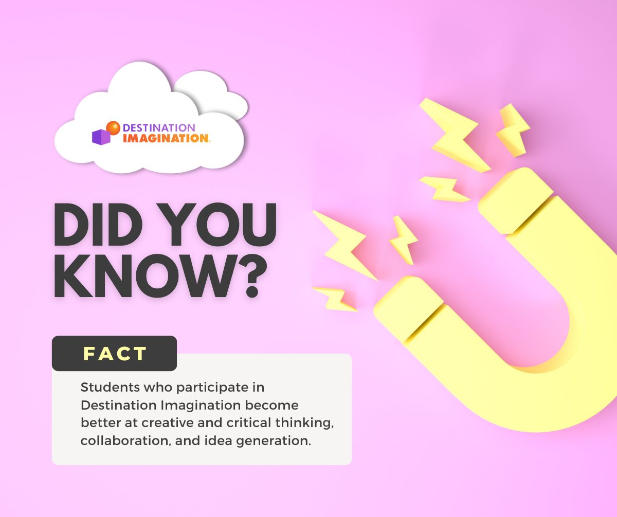 IDODI's tweet photo. Students who participate in Destination Imagination become great collaborators. In fact, 86% of DI students agree that their teamwork skills improved within 1-2 years of participation. 

See how we're making an impact 🌎 https://t.co/rc9UILLQOO https://t.co/uzf9gp2MaK
