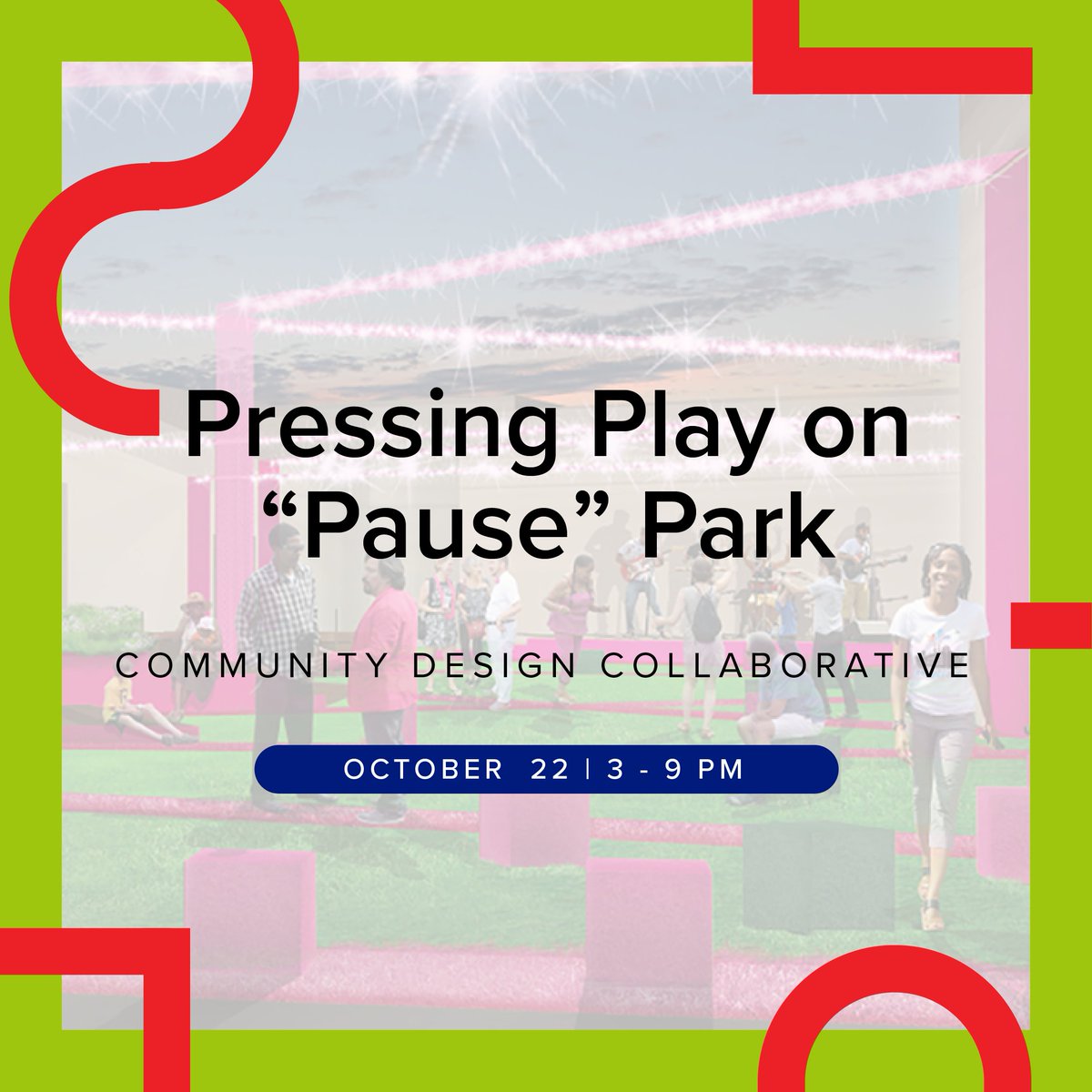 Celebrate the return of excitement for Frankford Pause Park! Enjoy food trucks &amp; performances as <a href="/cdesignc_tweets/">cdesignc</a> unveils plans to transform the lot into a park with gardens, a stage, and play structures, all sitting on a bed of colorful turf grass.

bit.ly/3euAZx7