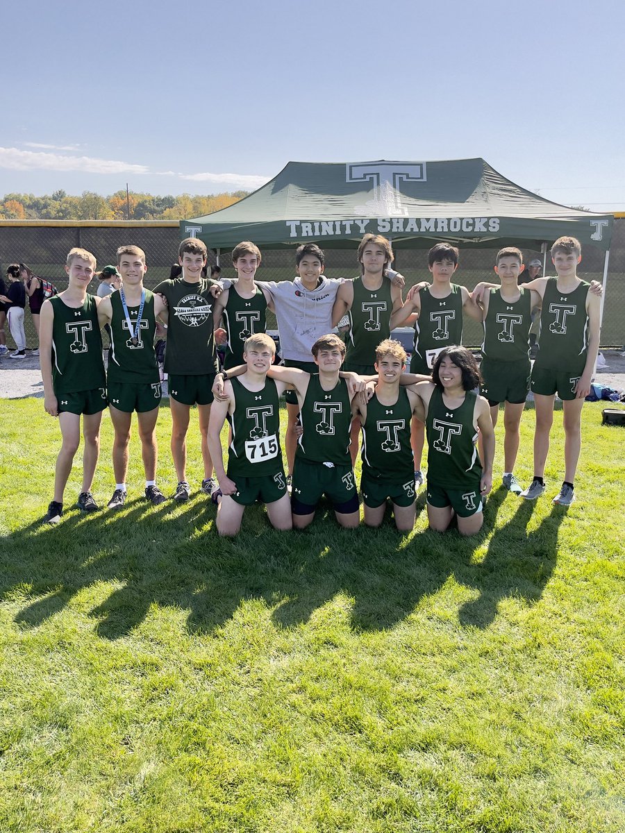 thsshamrocks's tweet photo. Congratulations to our cross country teams:

The boys’ team finished 2nd in AA and qualified for the District 3 championships on October 29th. https://t.co/3ueo7i1zRf